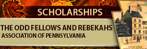 The Odd Fellows and Rebekahs Association of Western Pennsylvania Scholarships